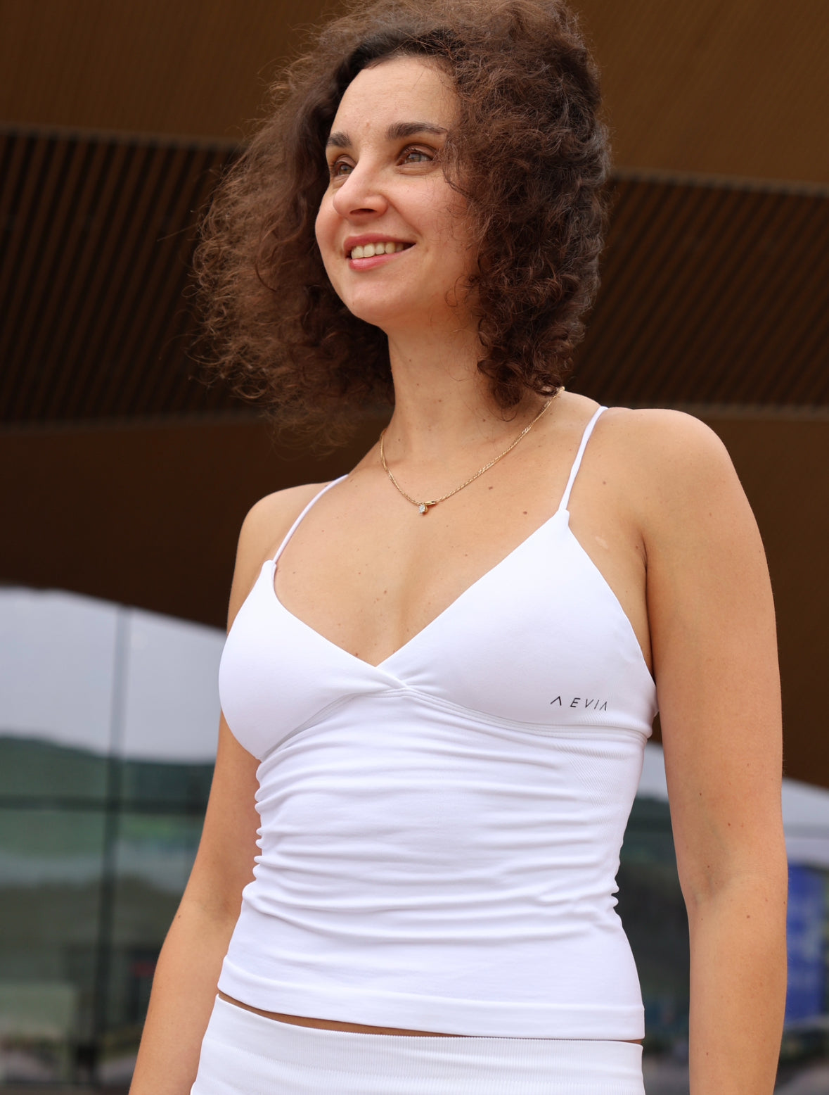 Sculpt Cami Top White