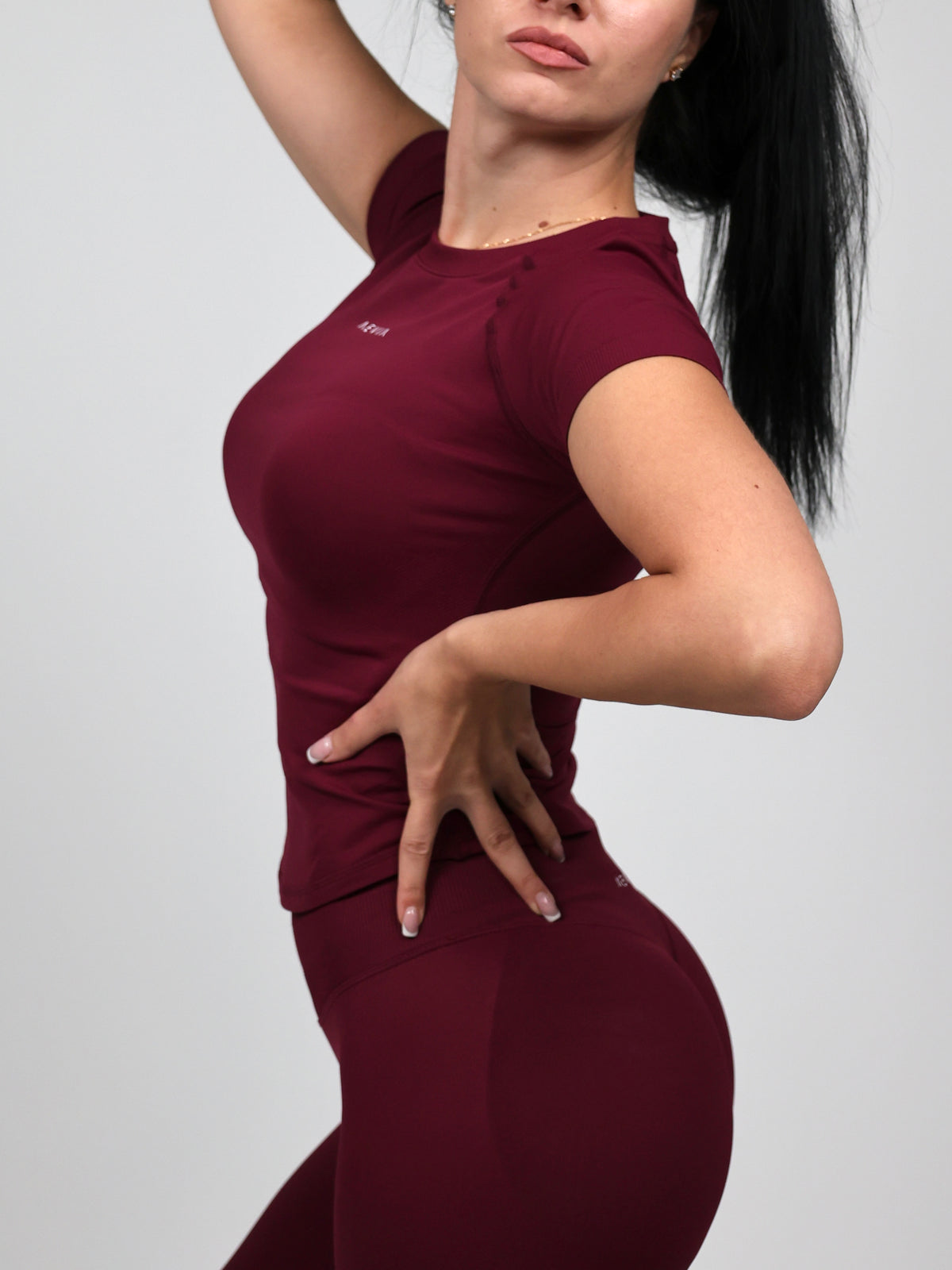 Shape T-Shirt - Burgundy