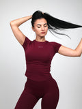Shape T-Shirt - Burgundy