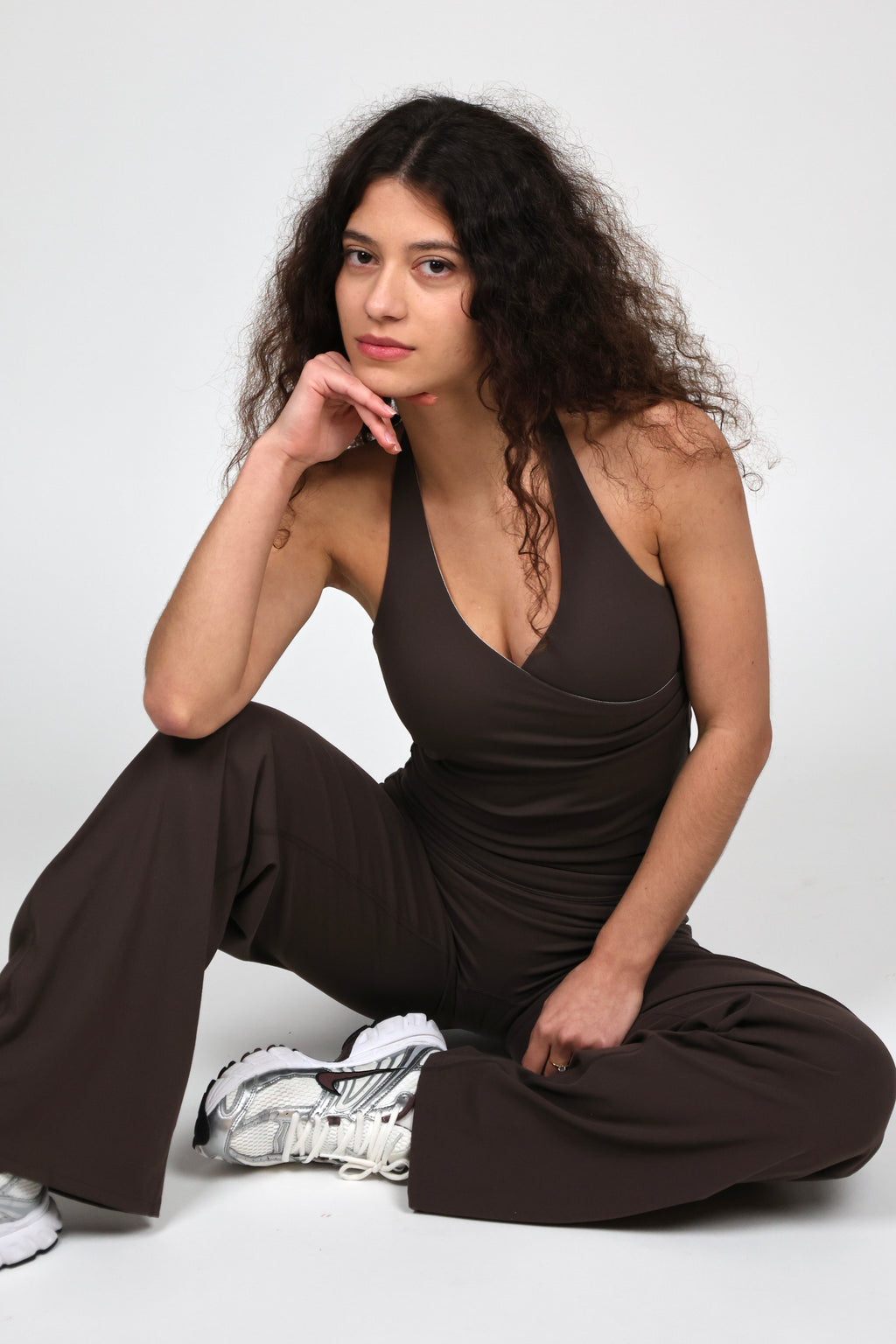 Flow Halter Top - Brown