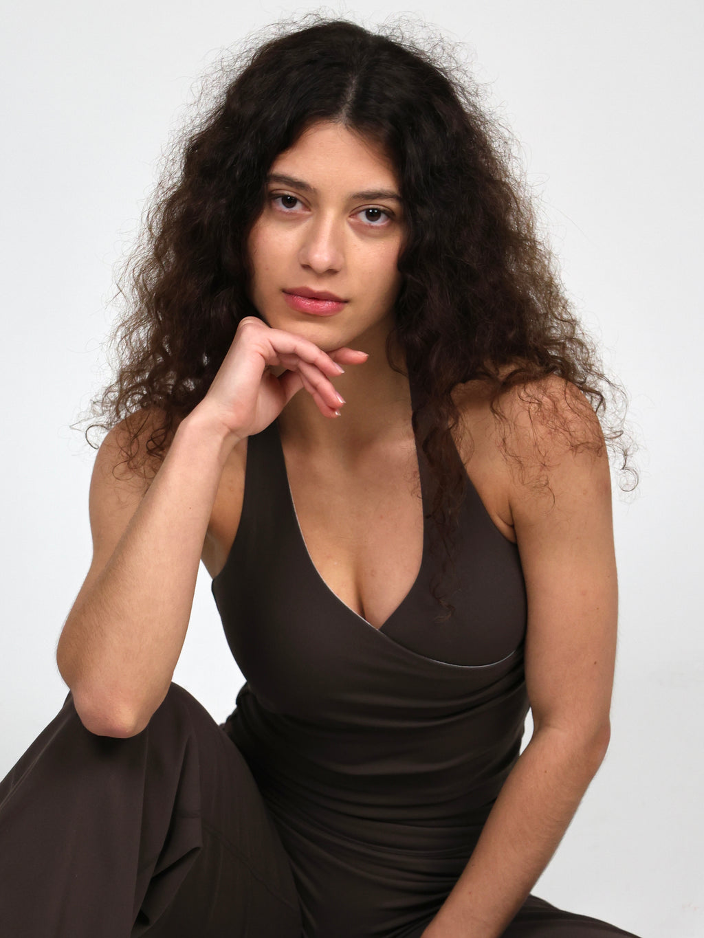Flow Halter Top - Brown