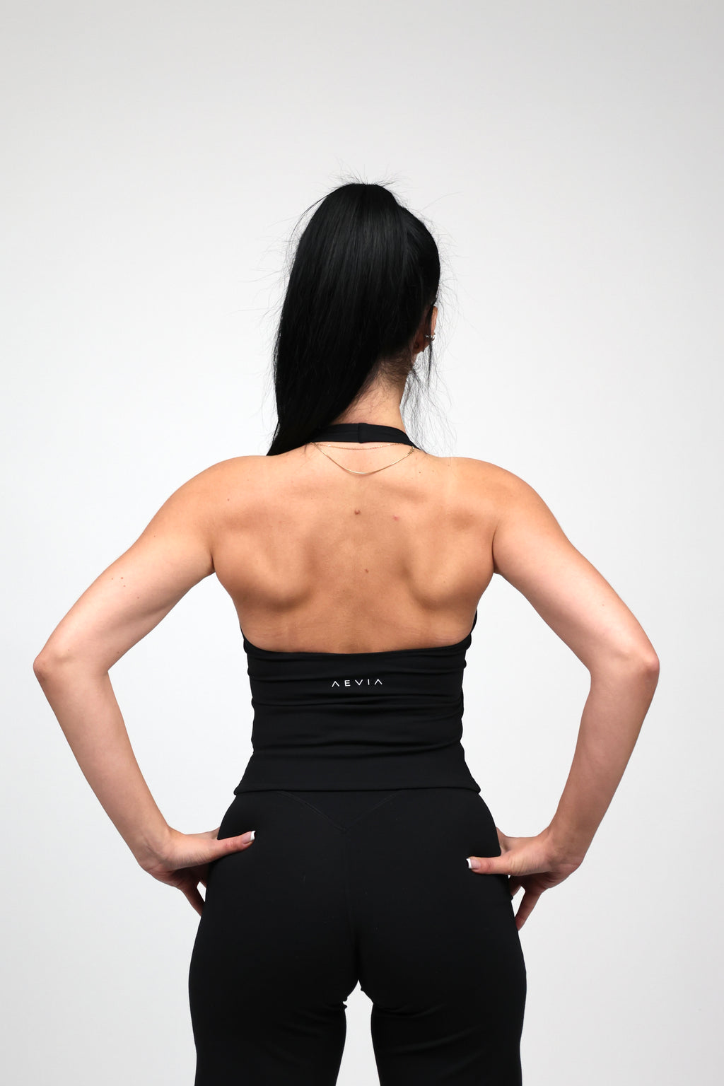 Flow Halter Top - Black